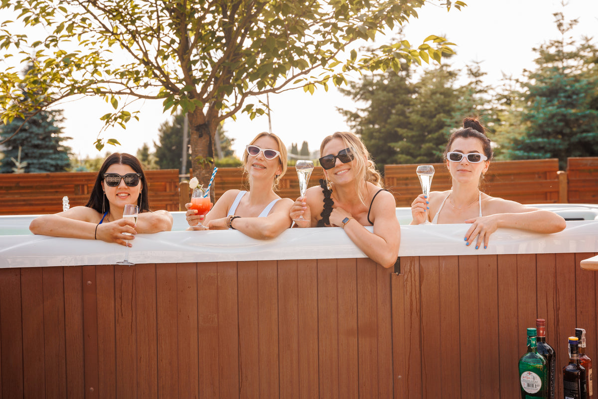 Ogrodowe SPA z balią opalaną drewnem